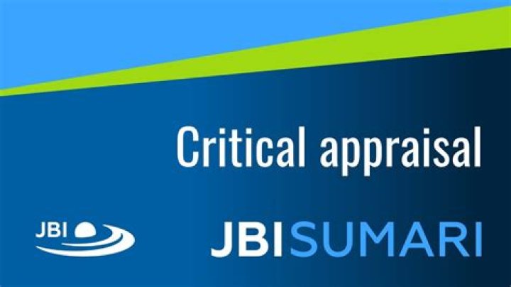 What is JBI critical appraisal?